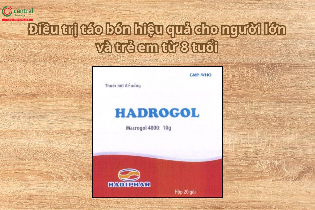 Thuốc Hadrogol điều trị táo bón hiệu quả cho người lớn và trẻ em 