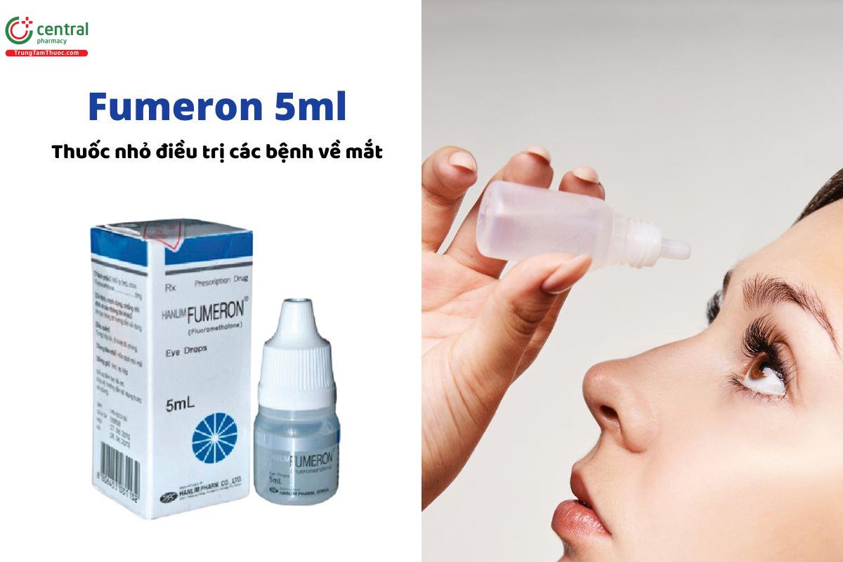 Thuốc Hanlim Fumeron 5ml điều trị các viêm nhiễm, bệnh lý của mắt