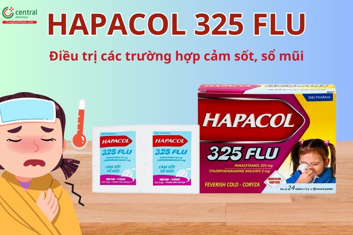 Hapacol 325 Flu giúp giảm các triệu chứng cảm cúm, sổ mũi