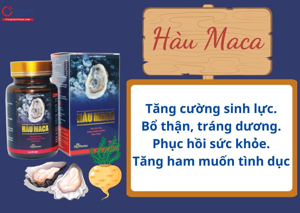 Hàu Maca - Hỗ trợ làm chậm quá trình mãn dục nam