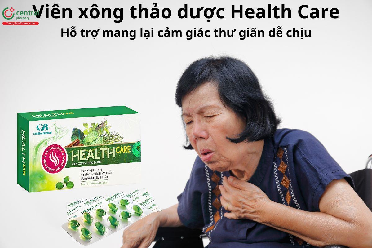 Viên xông thảo dược Health Care - Giúp thông thoáng khoang mũi