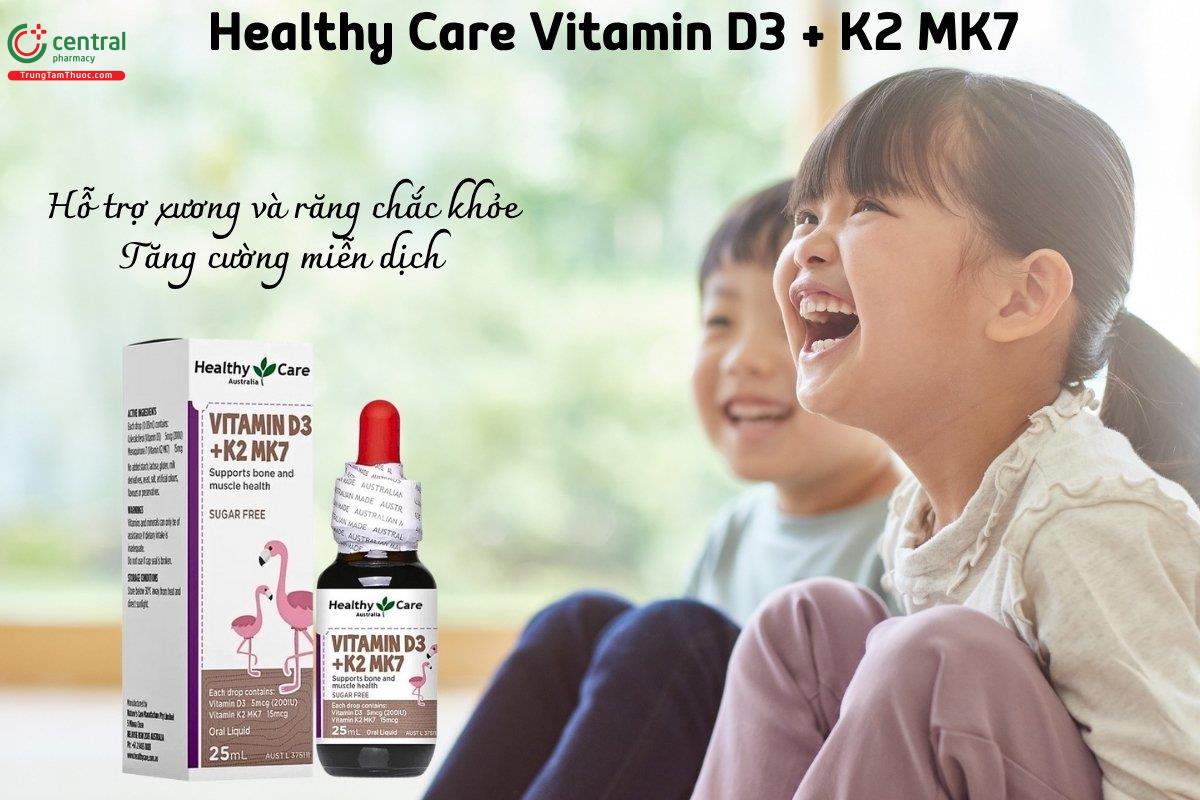 Healthy Care Vitamin D3 + K2 MK7