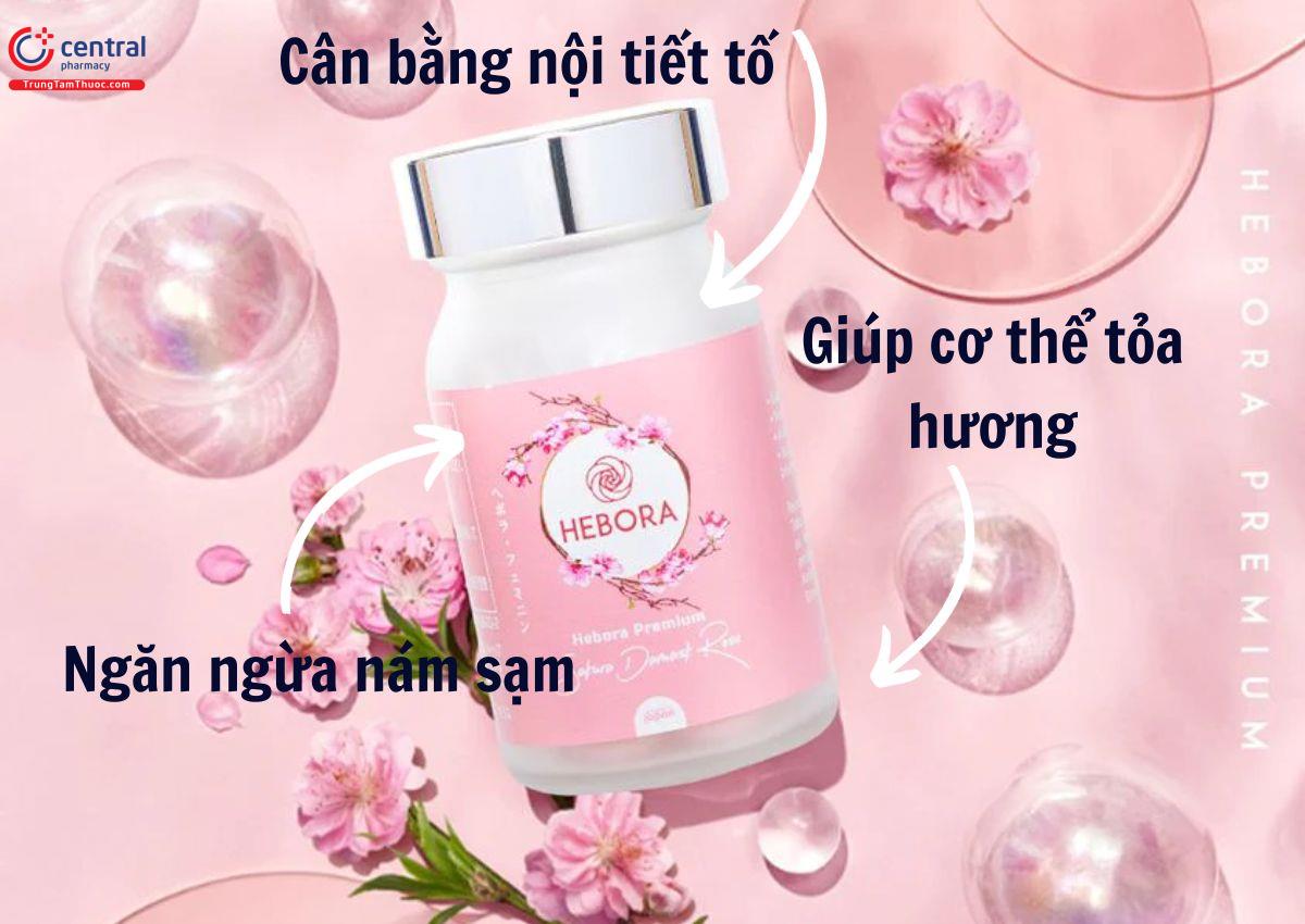Công dụng của Hebora Premium Sakura Damask Rose 