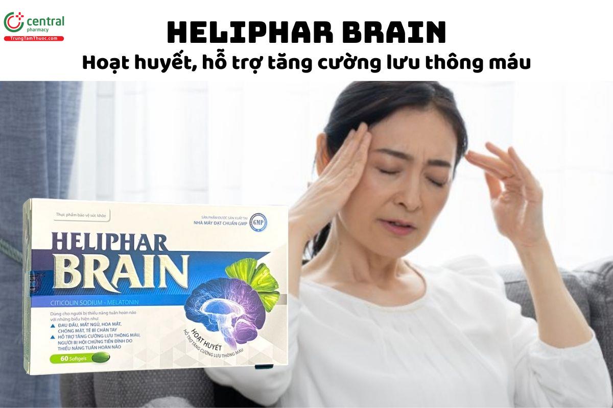 Heliphar Brain - Hoạt huyết, hỗ trợ tăng cường lưu thông máu