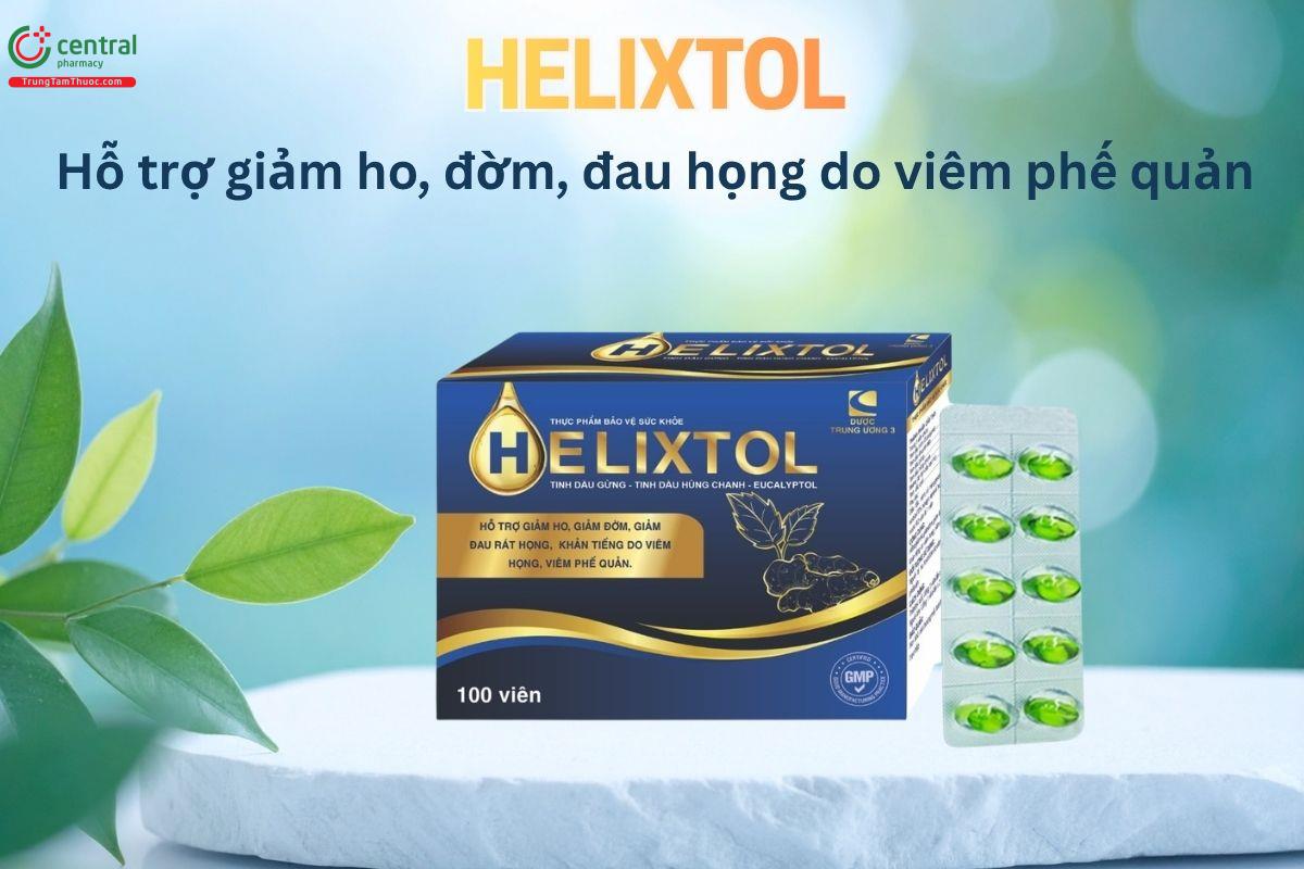 Helixtol hỗ trợ giảm ho, đau rát họng, khản tiếng