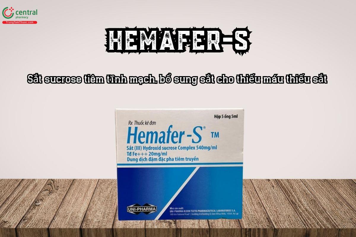 Thuốc Hemafer-S – Sắt sucrose, bổ sung sắt cho thiếu máu thiếu sắt