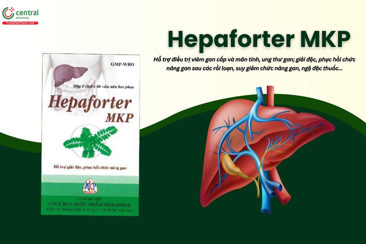 Thuốc Hepaforter MKP hồi phục gan; điều trị viêm gan cấp và mãn tính