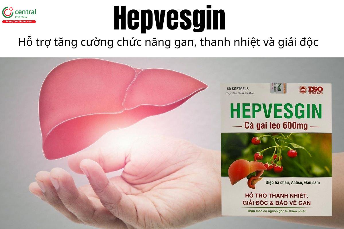 Hepvesgin - Hỗ trợ tăng cường chức năng gan, thanh nhiệt và giải độc