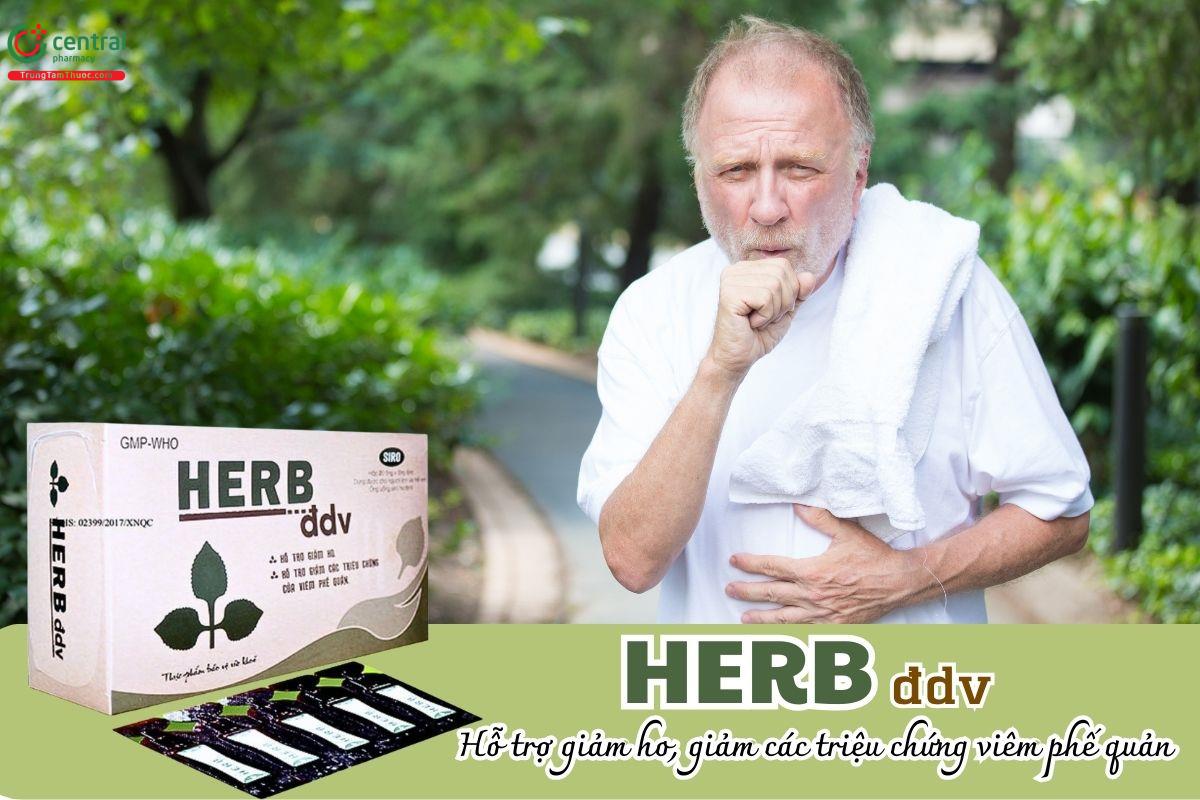 Herb Đdv hỗ trợ giảm ho, giảm các triệu chứng của viêm phế quản