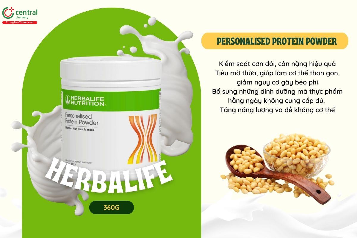 Herbalife Personalised Protein Powder 360g hỗ trợ ngăn ngừa béo phì