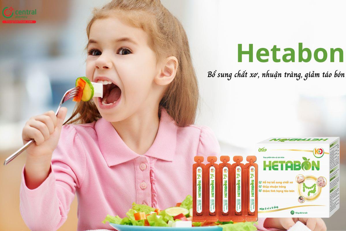 Hetabon - Bổ sung chất xơ, giảm tình trạng táo bón