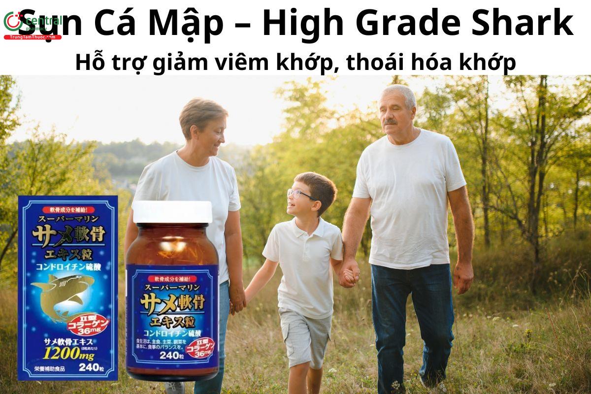 Sụn Cá Mập High Grade Shark - Giúp khớp cử động linh hoạt