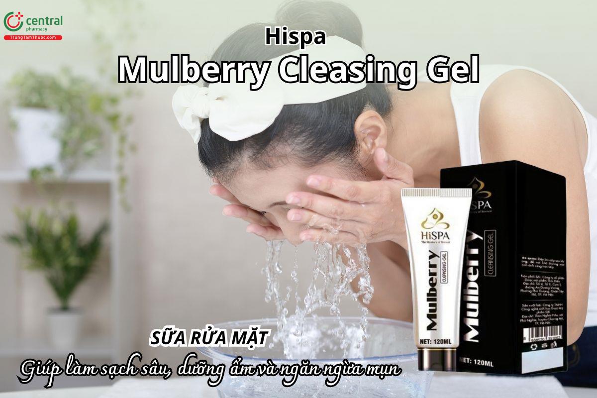 Sữa rửa mặt HiSPA Mulberry Cleasing Gel giúp làm sạch sâu, dưỡng ẩm và ngăn ngừa mụn