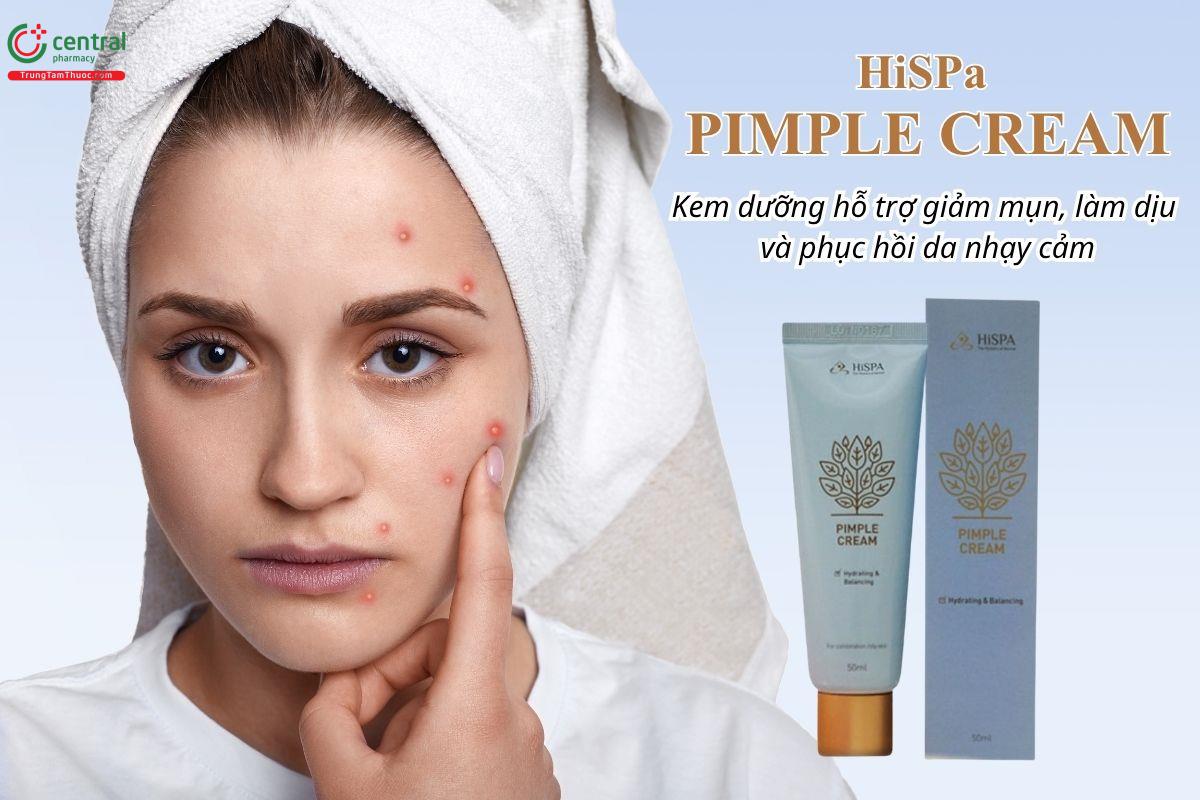 Kem HiSPa Pimple Cream hỗ trợ giảm mụn, làm dịu và phục hồi da nhạy cảm