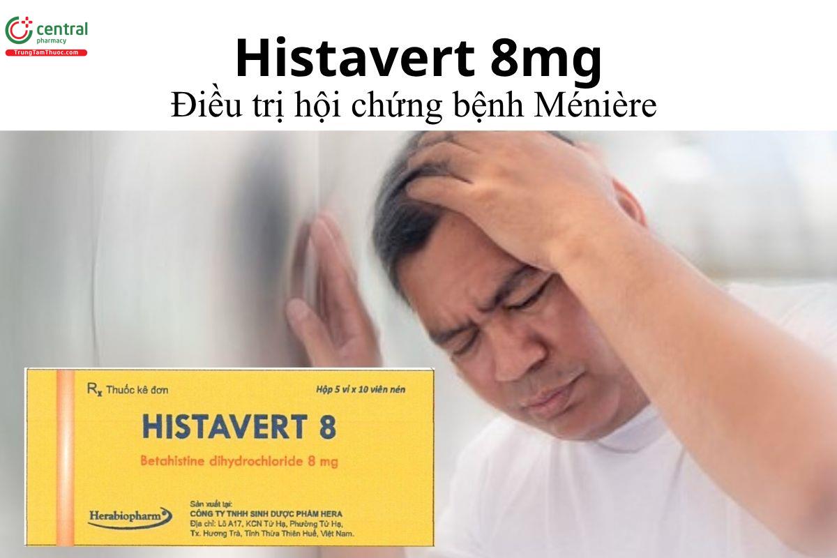 Thuốc Histavert 8mg - Điều trị hội chứng bệnh Ménière