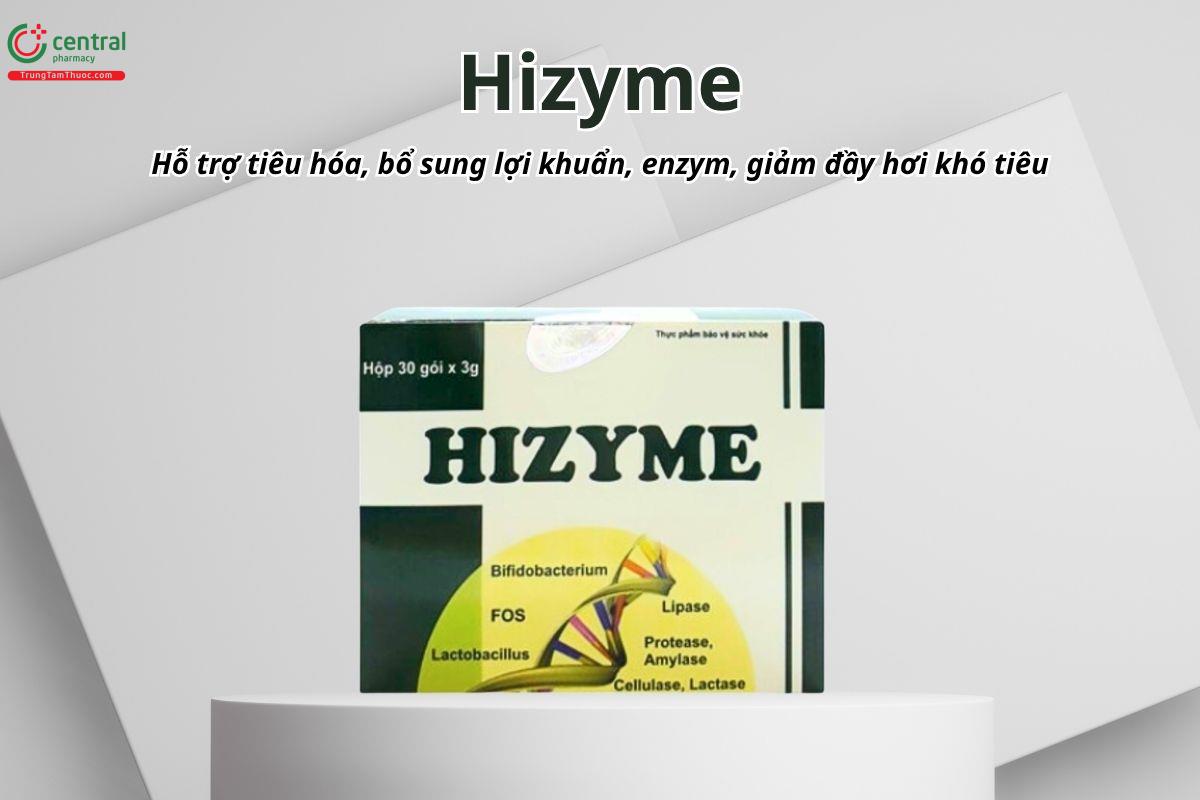 Hizyme hỗ trợ tiêu hóa, bổ sung lợi khuẩn, enzym, giảm đầy hơi khó tiêu