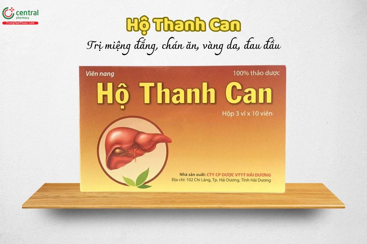 Thuốc Hộ Thanh Can được dùng trong các trường hợp thực hỏa ở can đởm, biểu hiện qua các triệu chứng như: đau tức vùng hạ sườn, vị đắng trong miệng