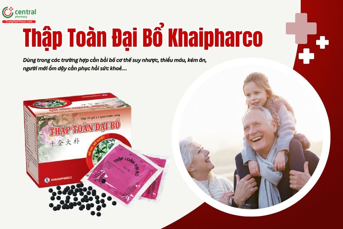 Thuốc Thập Toàn Đại Bổ Khaihapharco giảm suy nhược, tăng cường sức khỏe