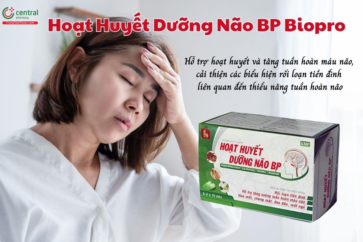 Hoạt Huyết Dưỡng Não BP Biopro hỗ trợ hoạt huyết và tăng tuần hoàn máu não