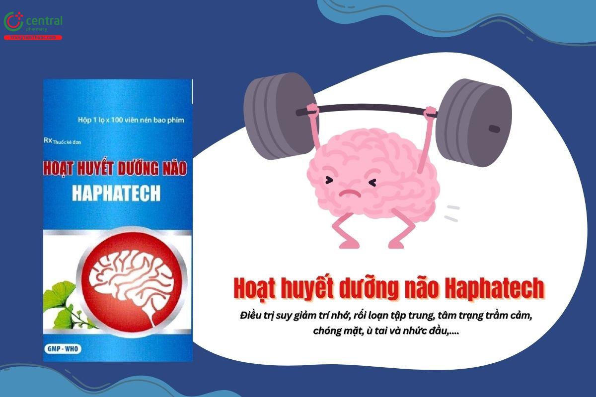 Thuốc Hoạt Huyết Dưỡng Não Haphatech tăng trí nhớ, điều trị thiểu năng tuần hoàn não