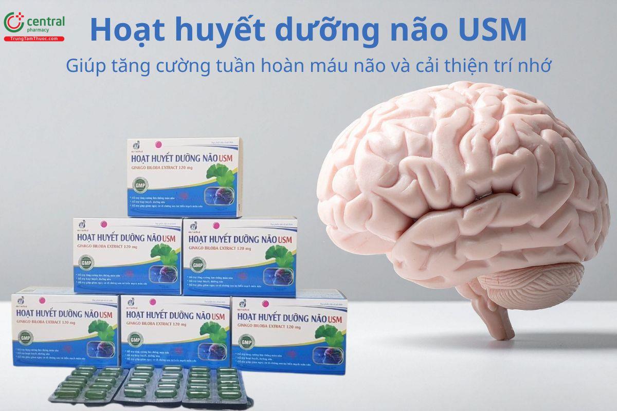 Hoạt huyết dưỡng não USM hỗ trợ cải thiện tuần hoàn não, tăng trí nhớ