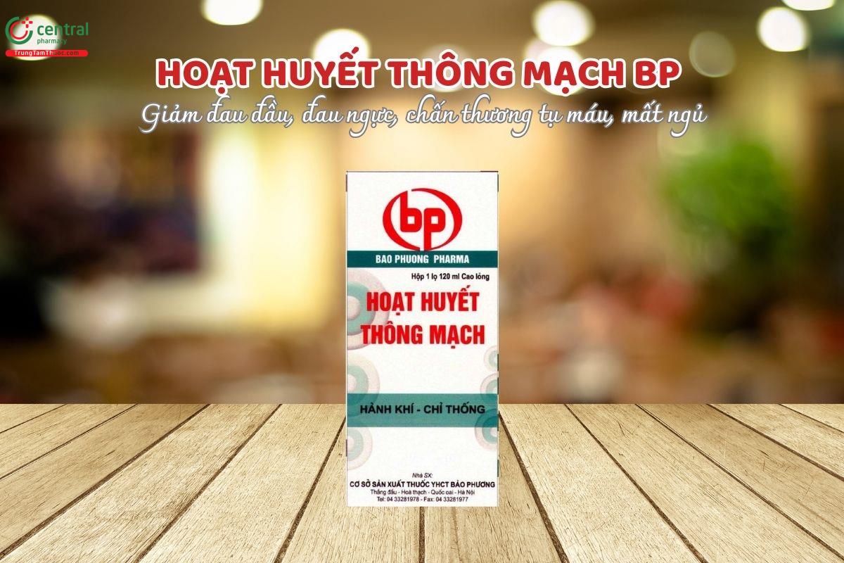 Hoạt huyết thông mạch Bảo Phương Pharma hỗ trợ giảm đau đầu do ứ trệ huyết, do tăng huyết áp hoặc hậu chấn thương sọ não