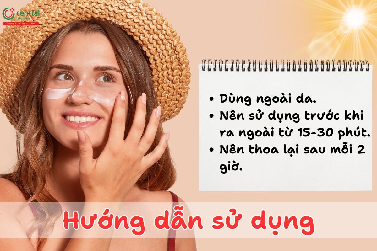 Hướng dẫn sử dụng Homosalate