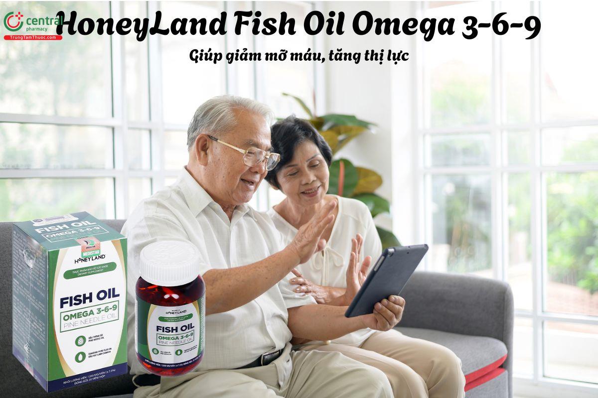 HoneyLand Fish Oil Omega 3-6-9 - Giúp duy trì sức khỏe tim mạch