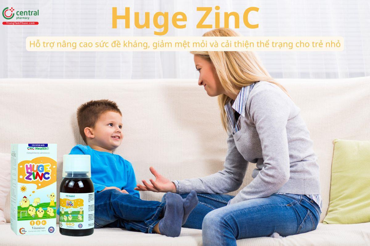 Huge ZinC nâng cao đề kháng, giảm mệt mỏi, cải thiện thể trạng