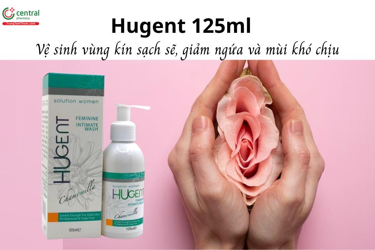 Hugent 125ml - Vệ sinh vùng kín sạch sẽ, giảm ngứa và mùi khó chịu