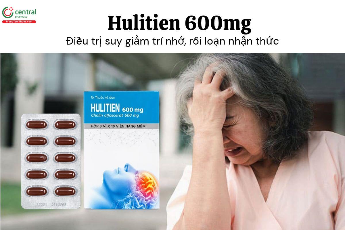 Thuốc Hulitien 600mg - Điều trị suy giảm trí nhớ, rối loạn nhận thức