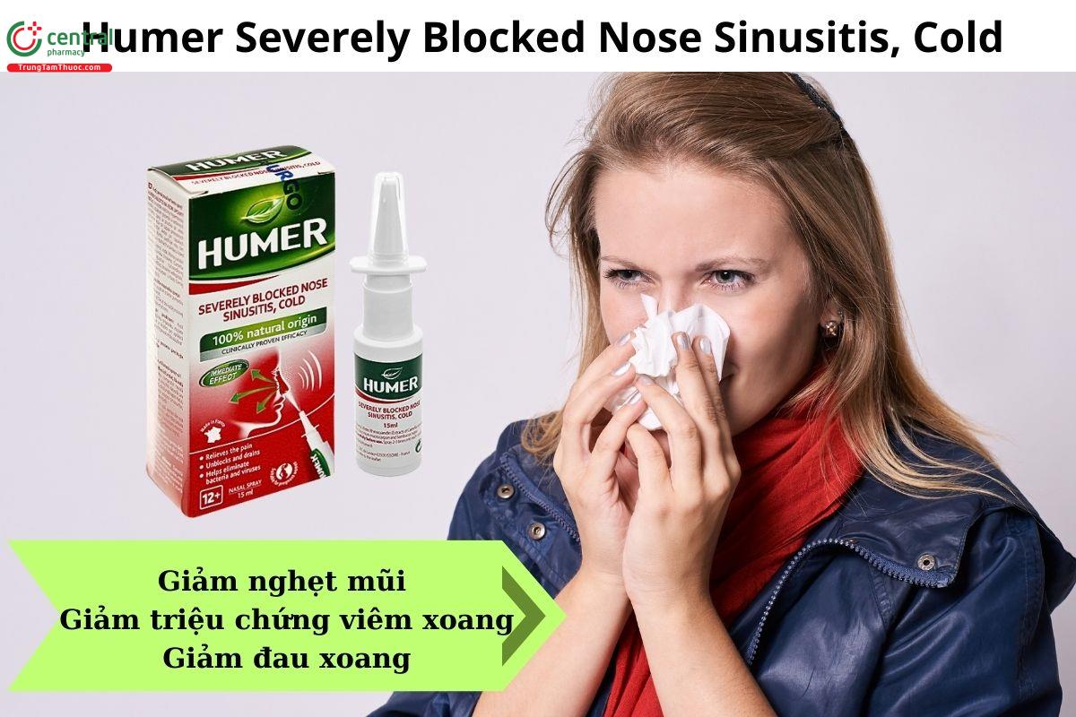 Humer Severely Blocked Nose Sinusitis, Cold