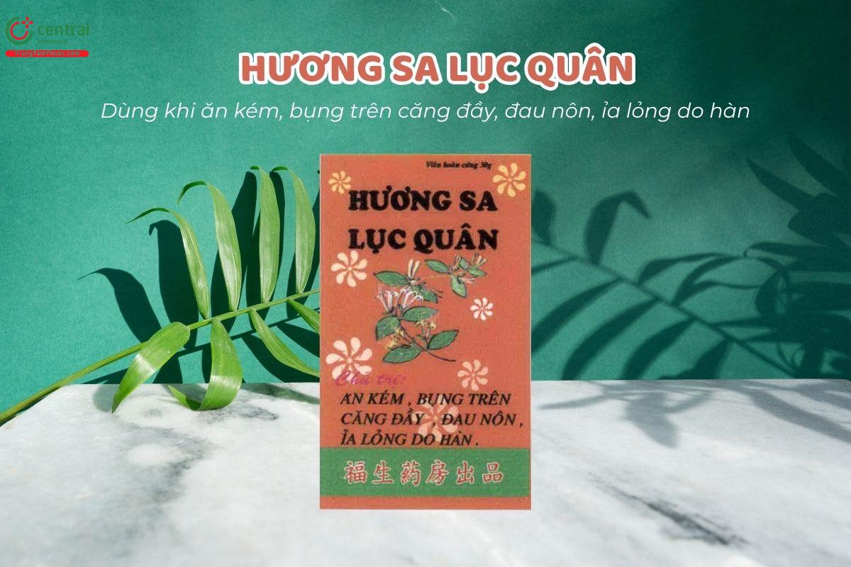 Viên hoàn cứng Hương sa lục quân Phước Sanh được sử dụng để cải thiện tình trạng ăn uống kém, đầy tức vùng thượng vị, buồn nôn, và tiêu chảy lỏng do nhiễm lạnh.