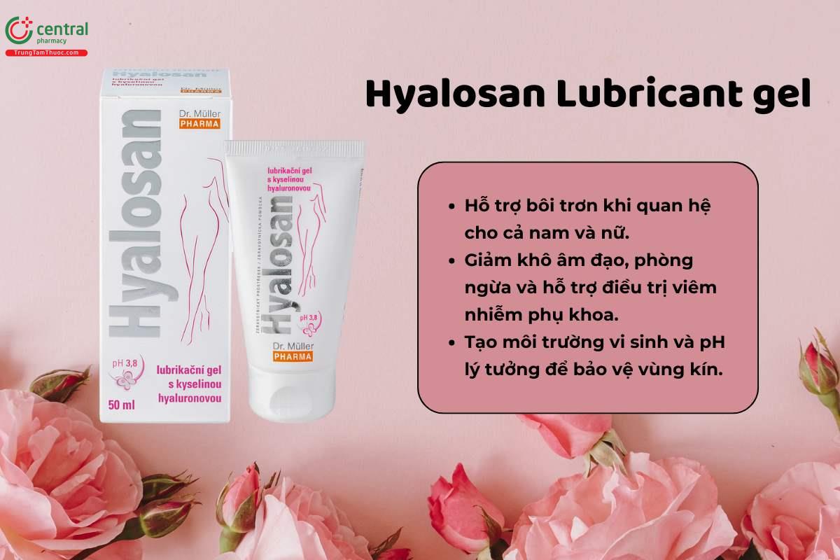 Gel bôi trơn Hyalosan Lubricant Gel tuýp 50ml giúp cuộc yêu thăng hoa