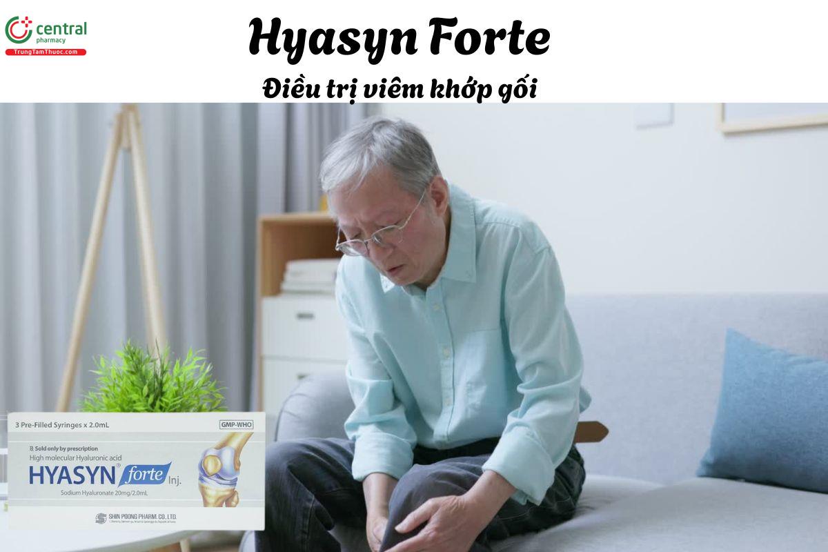 Thuốc Hyasyn Forte - chỉ định tiêm vào nội khớp điều trị viêm khớp gối