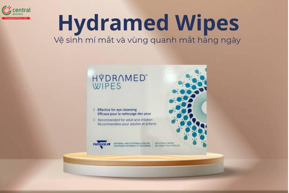 Hydramed Wipes - Vệ sinh mí mắt và vùng quanh mắt hàng ngày