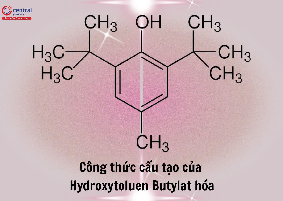 Tạo công thức hóa học của Hydroxytoluen butylat