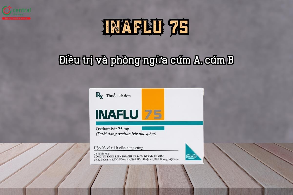 Thuốc INAFLU 75 điều trị và dự phòng cúm chứa Oseltamivir 75mg