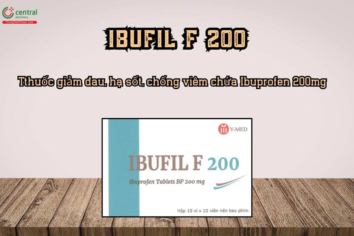 Thuốc Ibufil F 200 giảm đau, hạ sốt, chống viêm