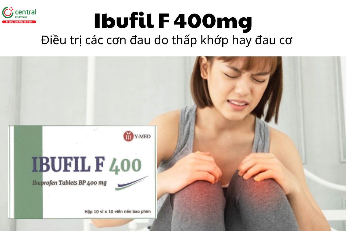 Thuốc Ibufil F 400mg - Điều trị các cơn đau do thấp khớp hay đau cơ