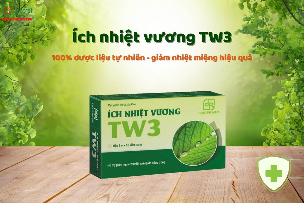 Ích nhiệt vương TW3 giảm nhiệt miệng do nóng trong (Hộp 3 Vỉ x 10 Viên)