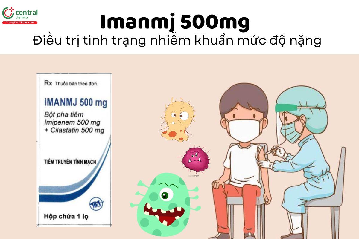 Thuốc Imanmj 500mg - Điều trị tình trạng nhiễm khuẩn mức độ nặng