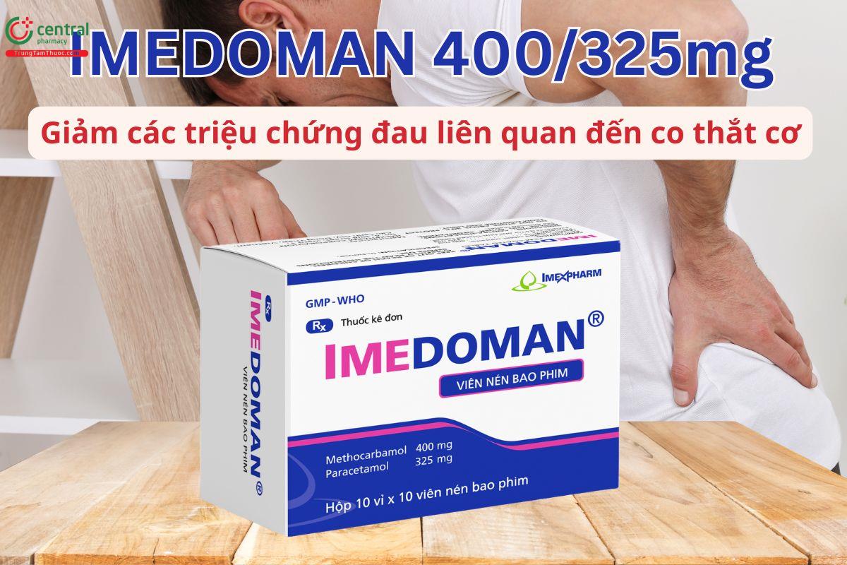 Imedoman 400/325mg điều trị đau liên quan đến co thắt cơ