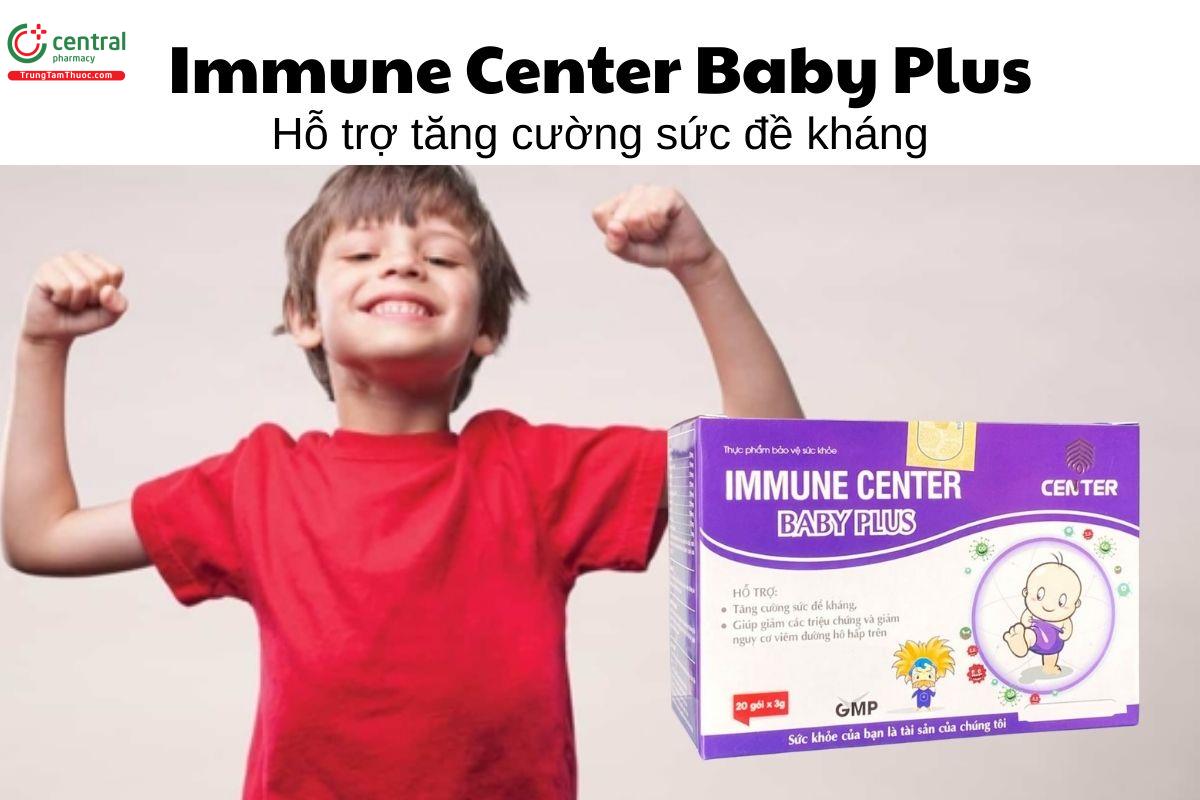 Immune Center Baby Plus - Hỗ trợ tăng cường sức đề kháng