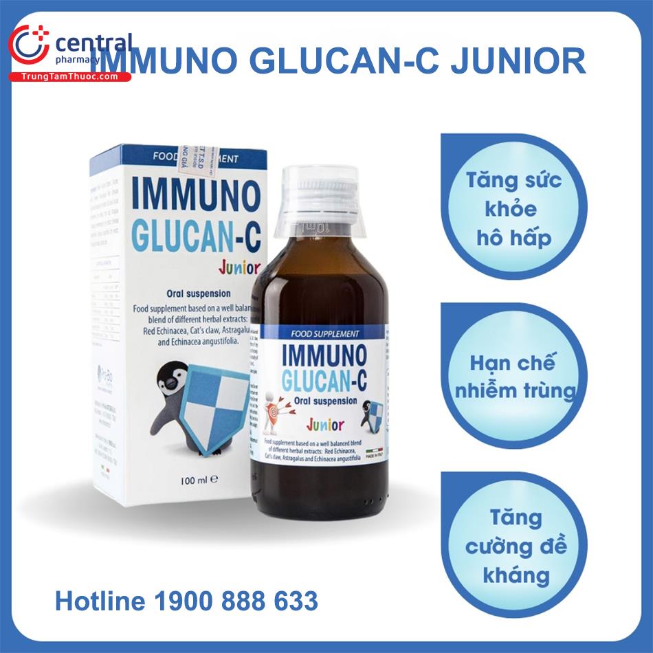 Tác dụng của Immuno Glucan-C Junior