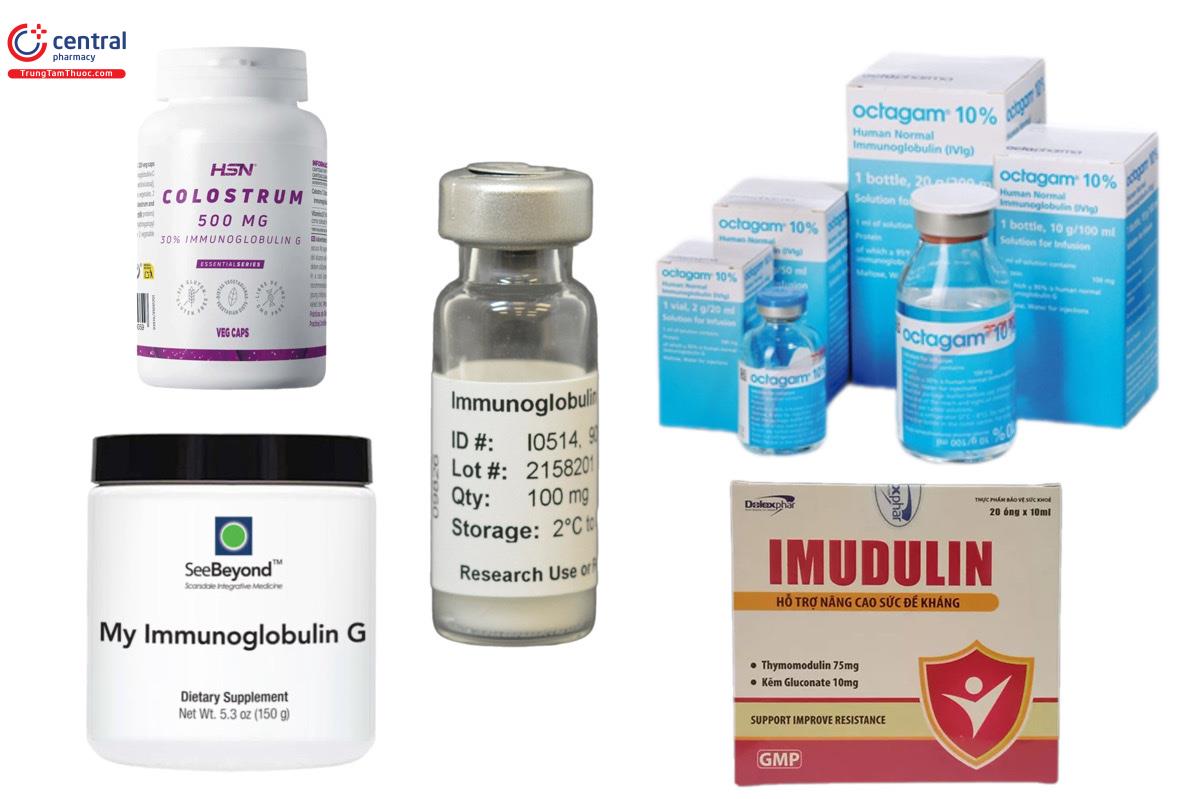 Sản phẩm có chứa Immunoglobulin G