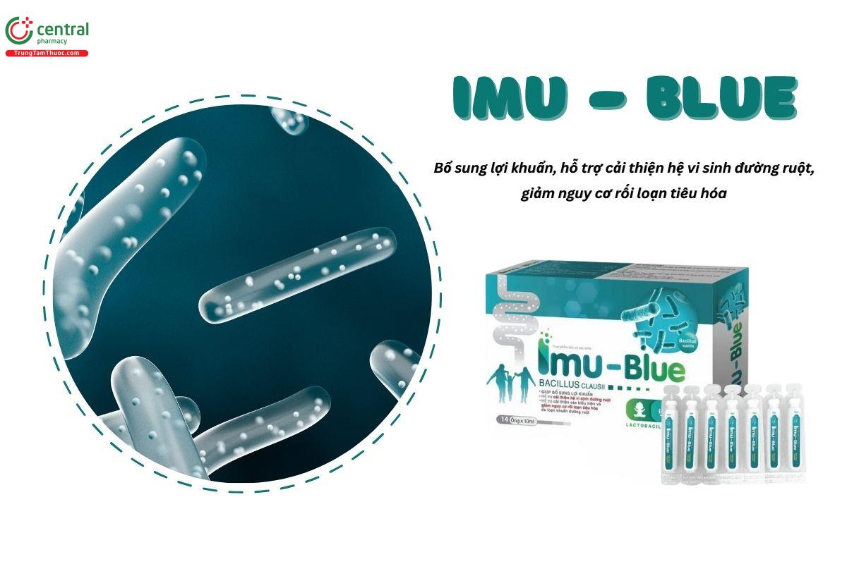 Men vi sinh Imu-Blue bổ sung lợi khuẩn, cải thiện hệ vi sinh tại ruột