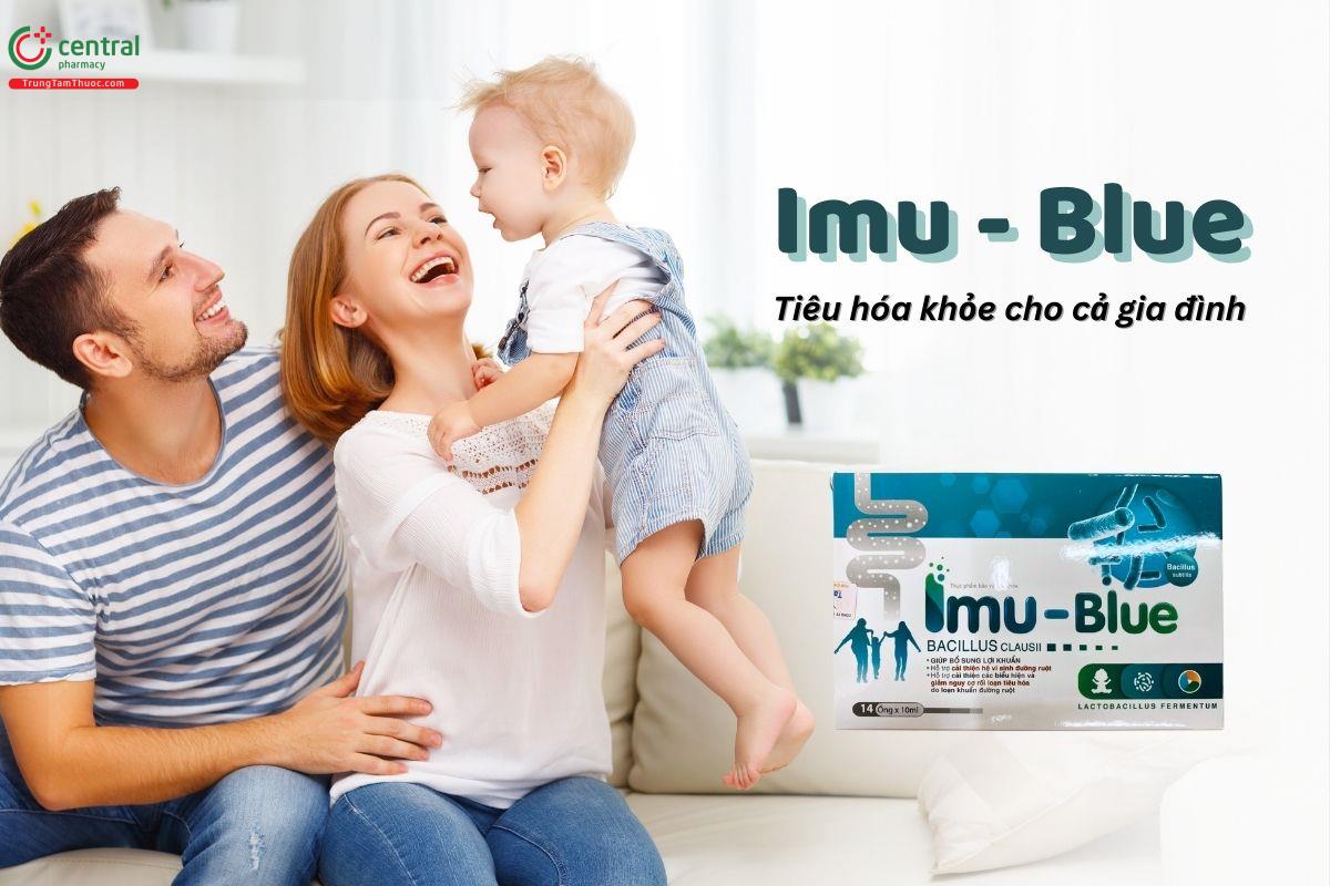 Men vi sinh Imu-Blue tăng cường sức khỏe tiêu hóa cho cả gia đình