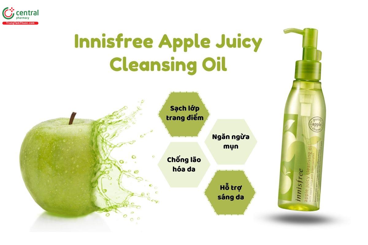 Innisfree Apple Juicy Cleansing Oil - dầu tẩy trang làm sạch, sáng da