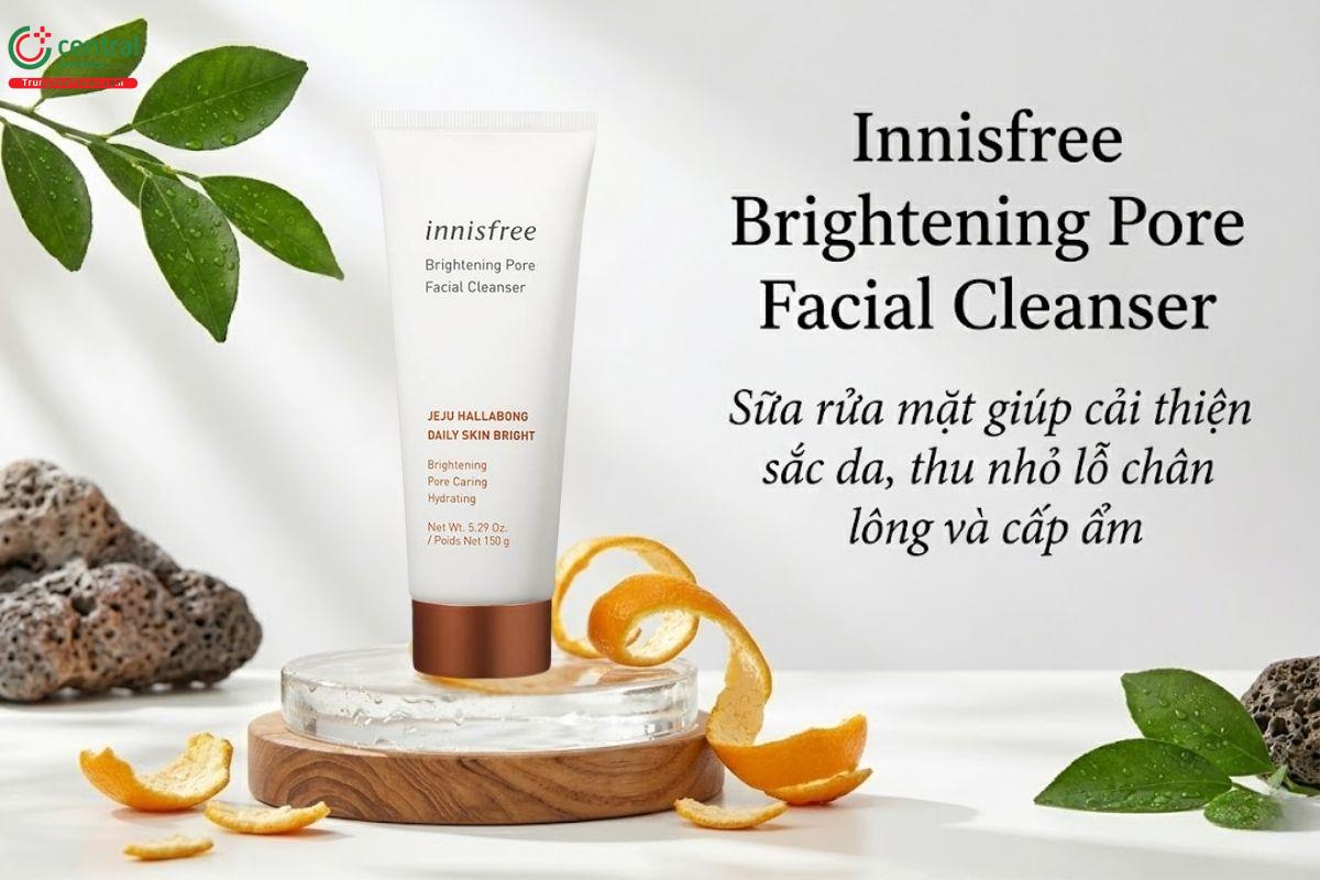 Sữa rửa mặt Innisfree Brightening Pore Facial Cleanser làm sáng da